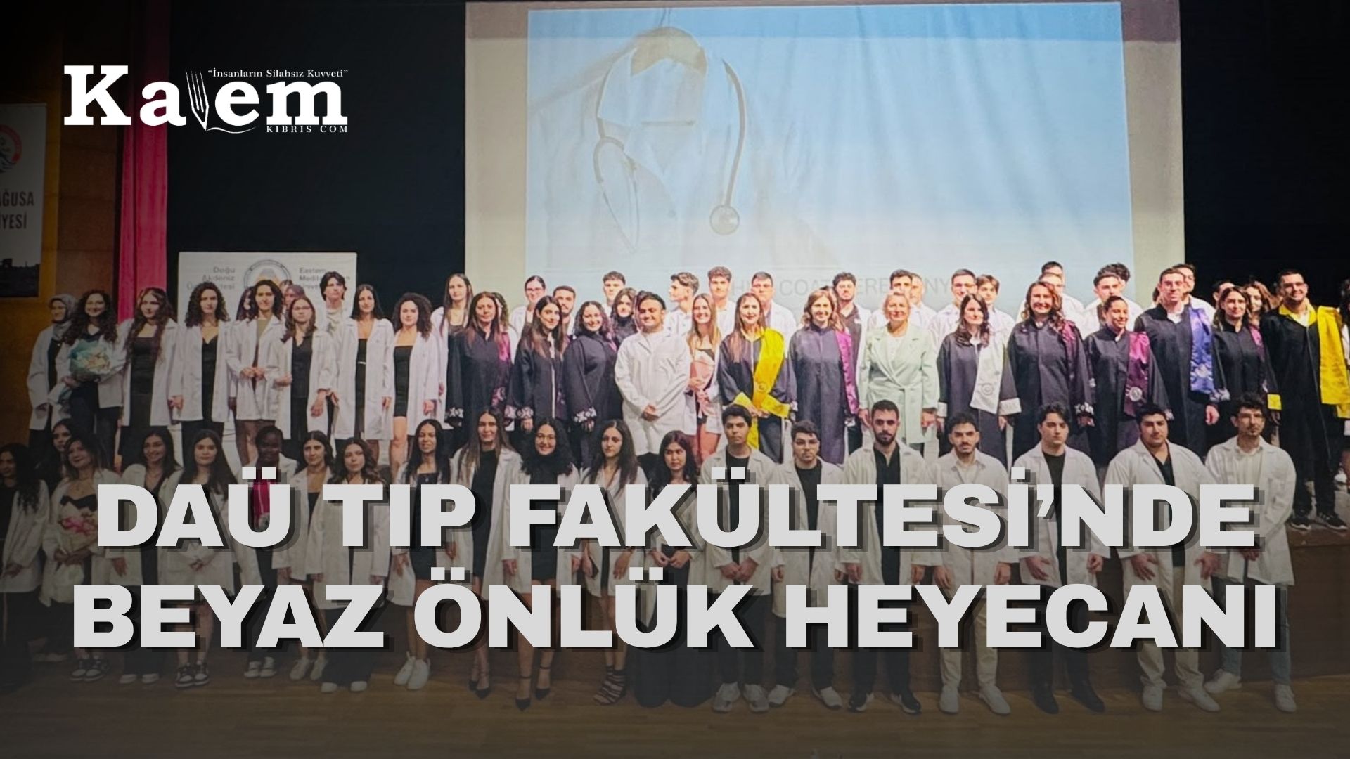 DAÜ Dr. Fazıl Küçük Tıp Fakültesi’nde akademik yıl açılış ve beyaz önlük töreni yapıldı