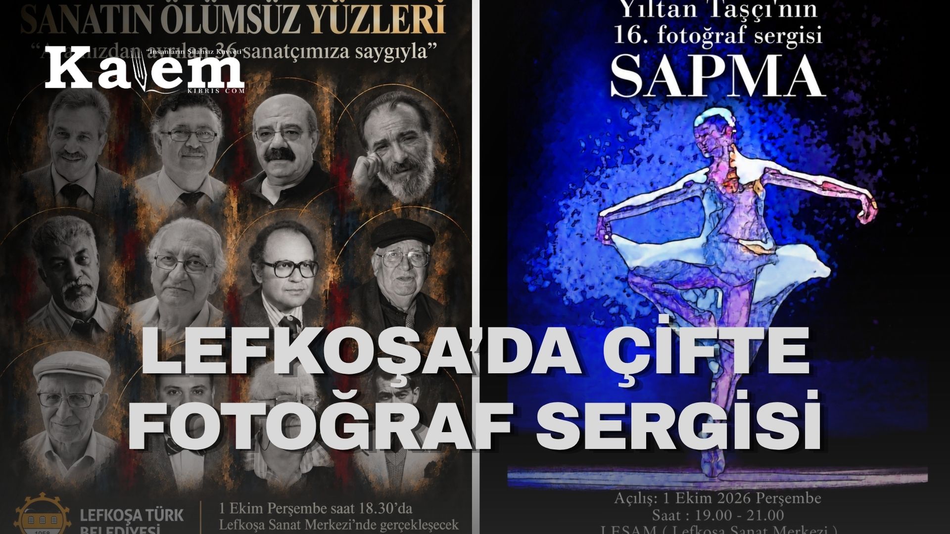 Lefkoşa Sanat Merkezi’nde iki sergi açılışı birden yapılacak