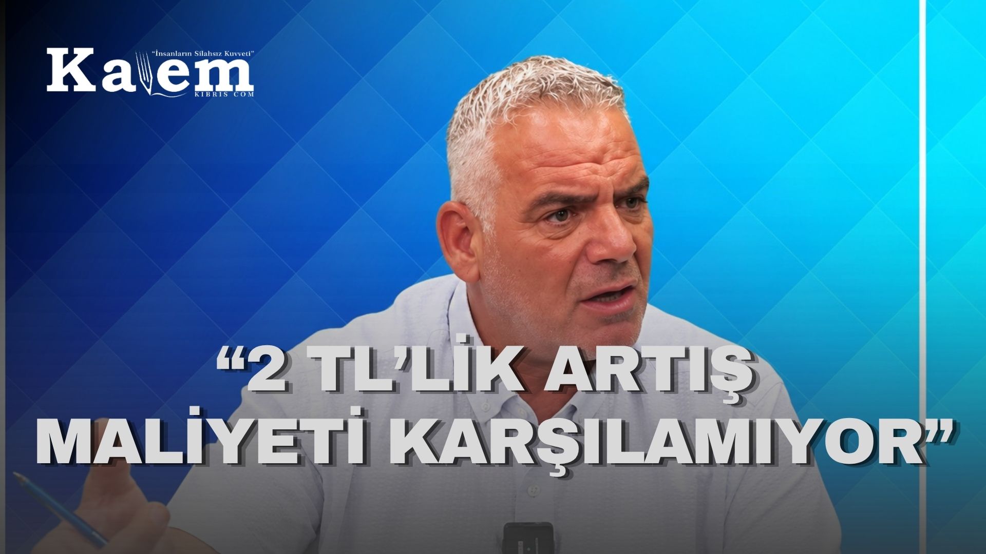 Onalt: “Üretici olarak açık ve net bir maliyet hesabı görmek istiyoruz”