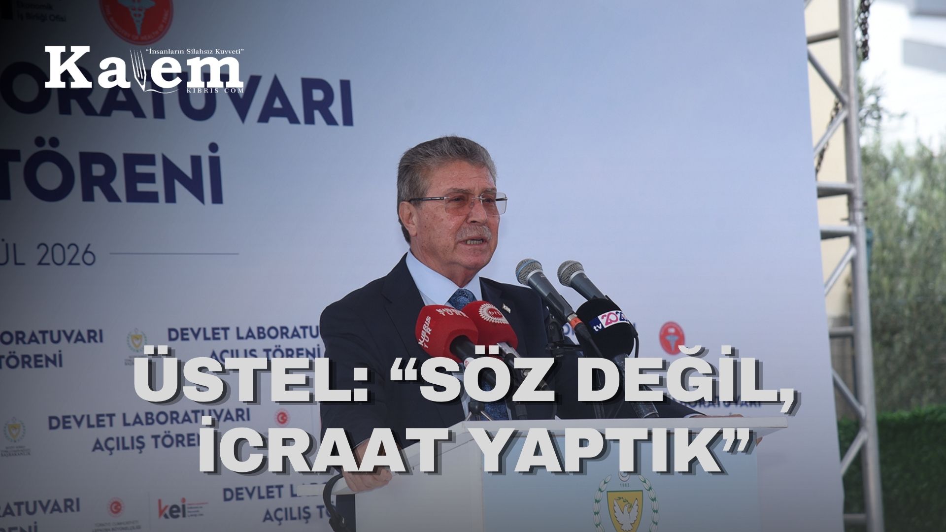 Başbakan Üstel: “Yeni Devlet Laboratuvarı çağdaş cihazlarla donatıldı”