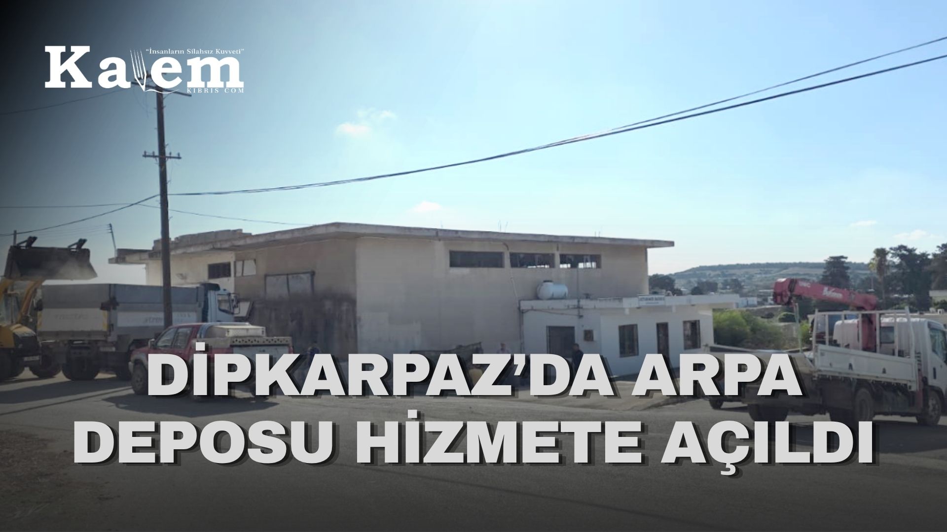 Dipkarpaz’daki Tarım Bakanlığı deposu üreticiler için hizmete açıldı