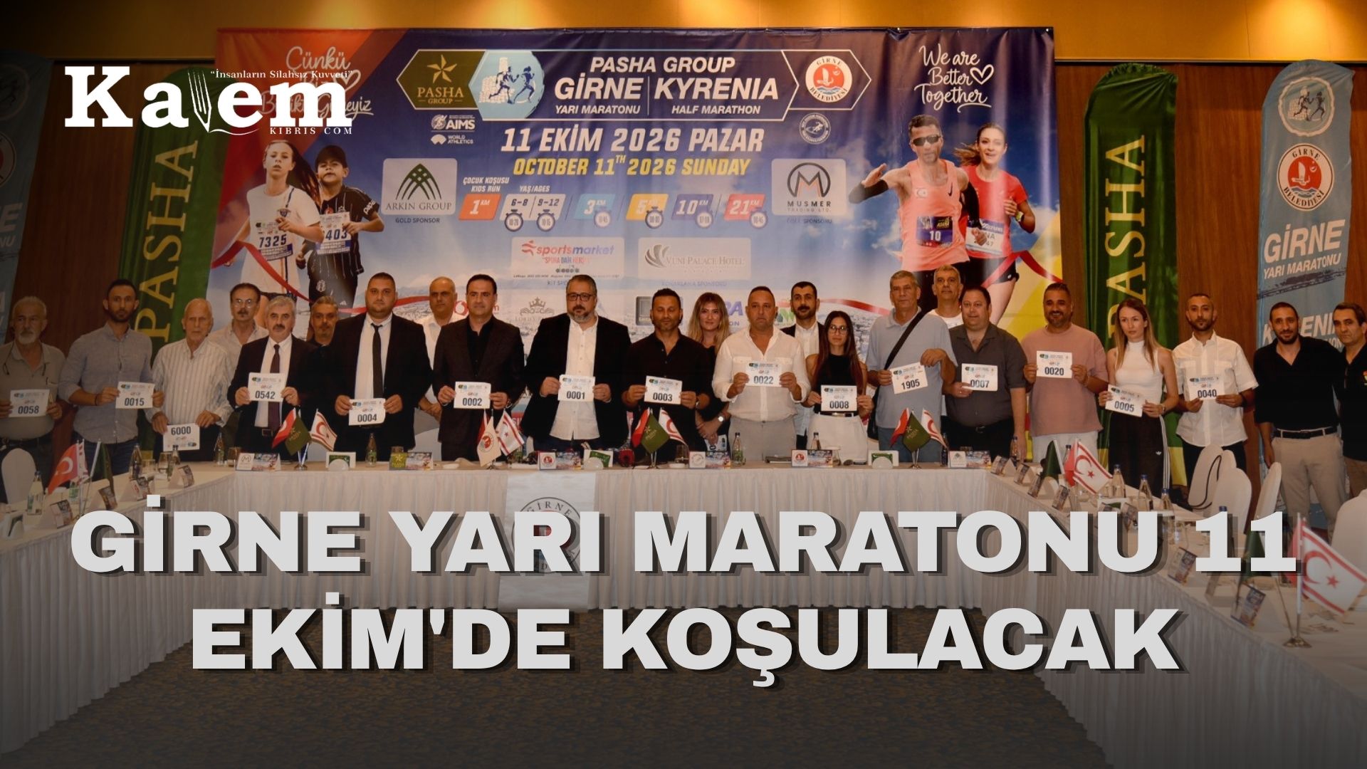 Girne yarı maratonu 11 Ekim’de.. Geliri, deniz faciasında hayatını kaybedenlerin ve kayıpların ailelerine aktarılacak