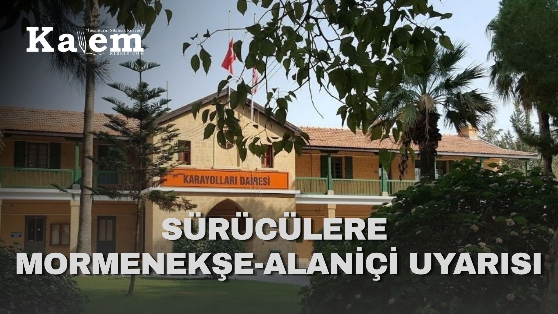 Mormenekşe Alaniçi yolunda tamirat yapılacak