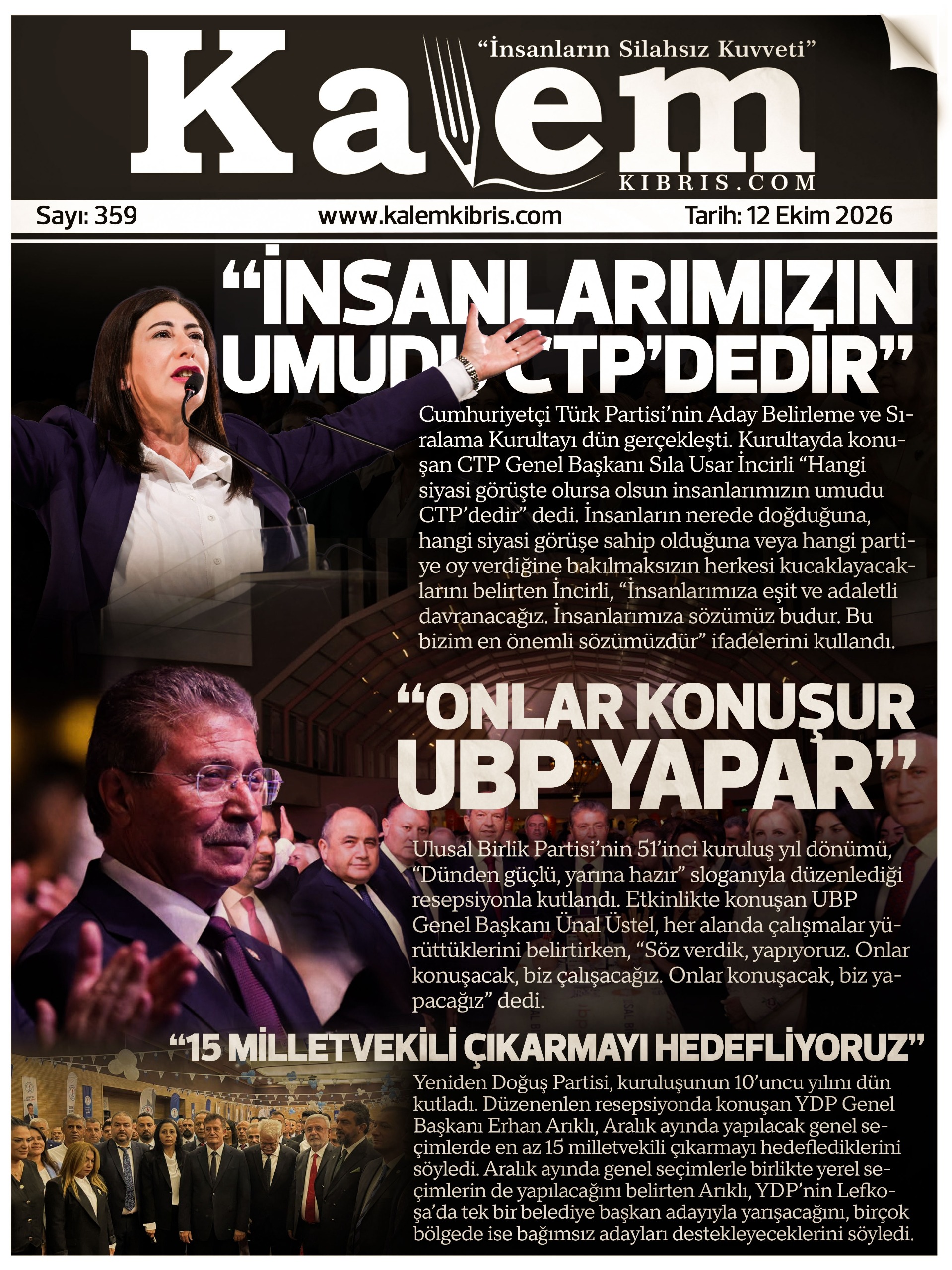 12 EKİM 2026 MANŞETİ
