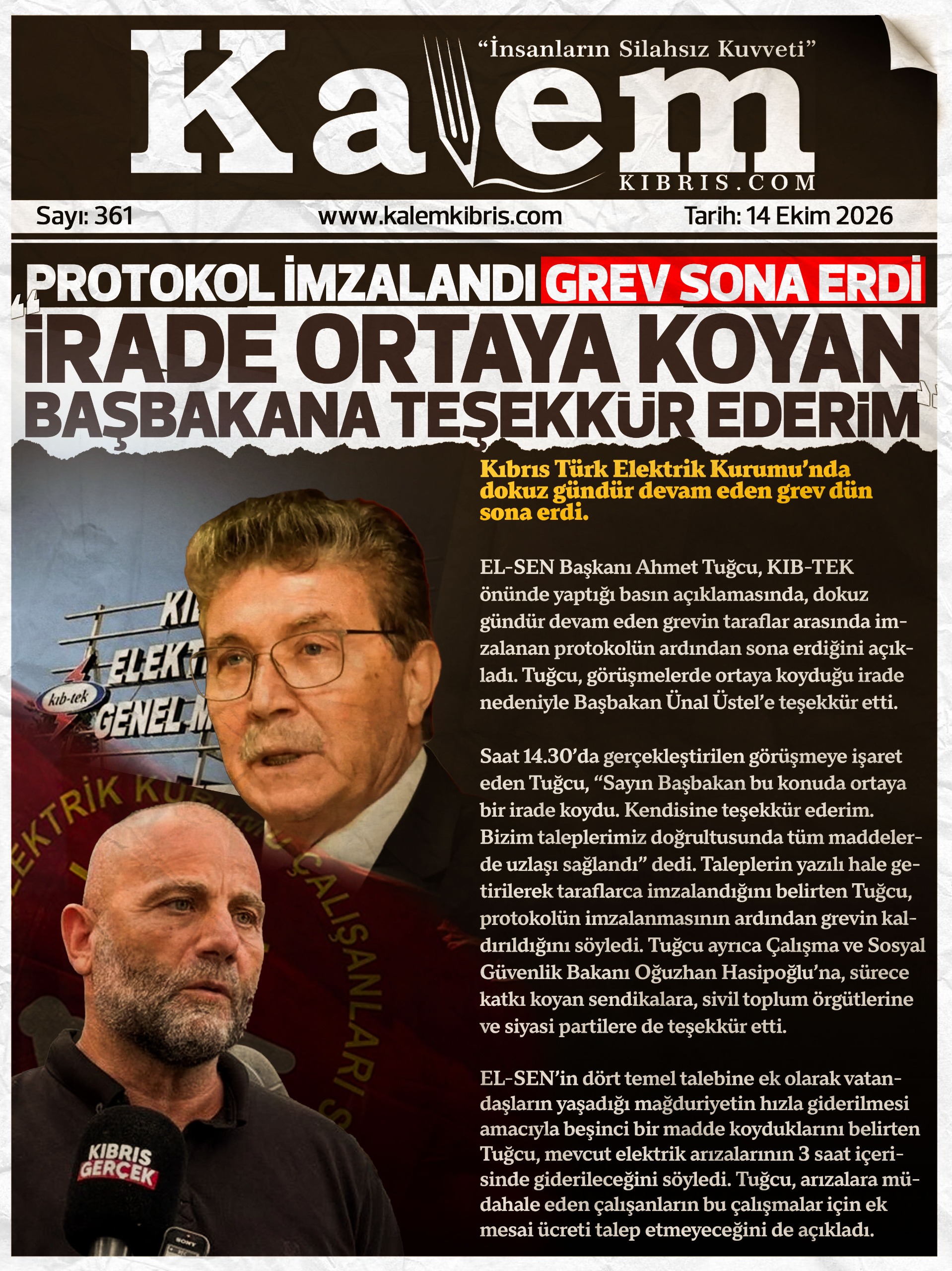 14 EKİM 2026 – MANŞET