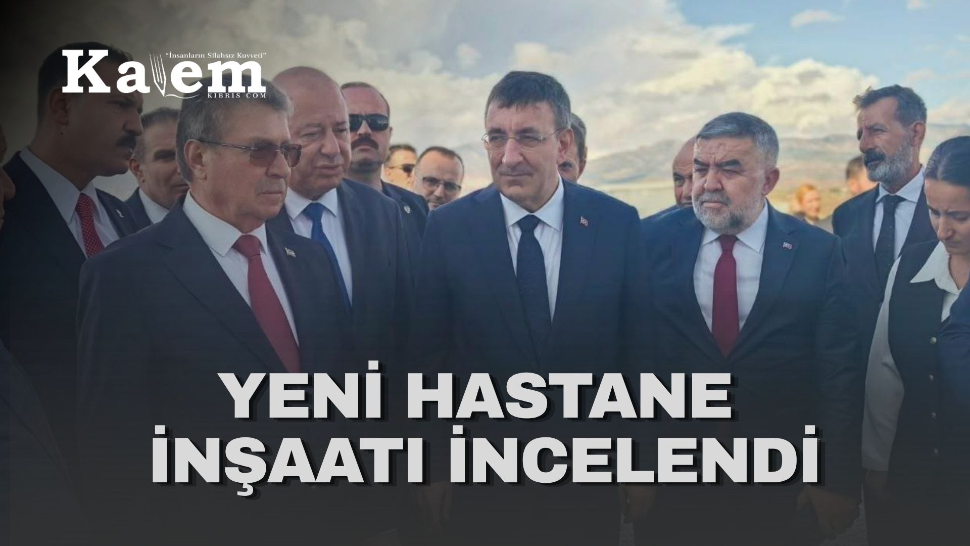 Üstel ve Yılmaz, Yeni Lefkoşa Hastanesi inşaat alanında incelemelerde bulundu
