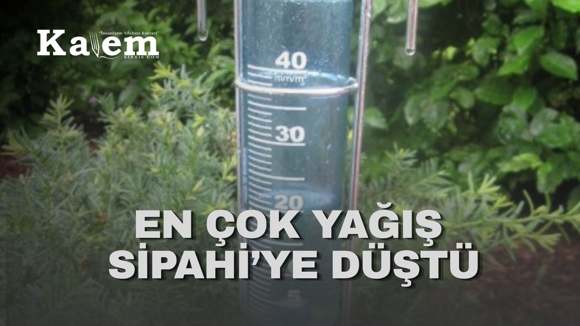 En fazla yağış metrekareye 55 kg ile Sipahi’de kaydedildi