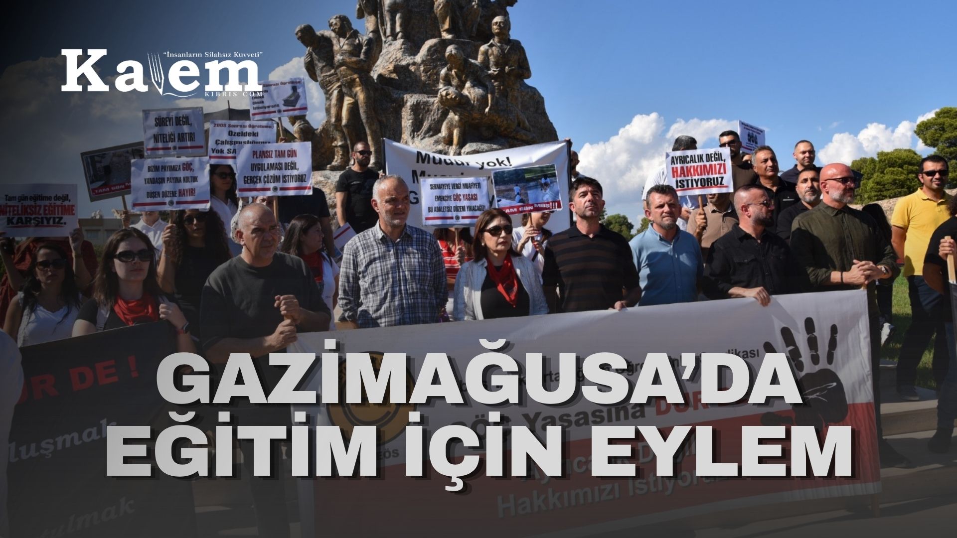 KTOEÖS, Gazimağusa merkez ve çevre okullarda grev ve eylem yaptı
