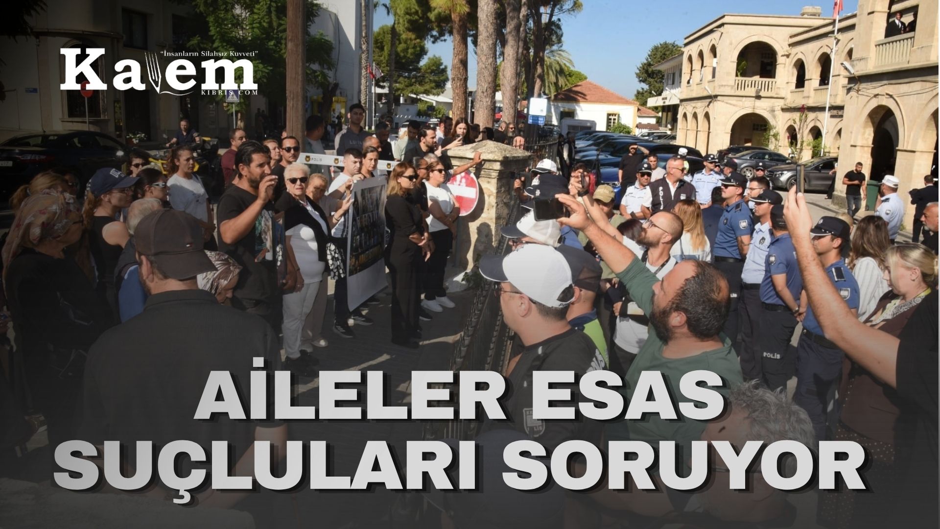 Aileler, Girne Mahkemesi önünde çağrı yaptı: “Esas suçluları mahkemeye getirsinler”