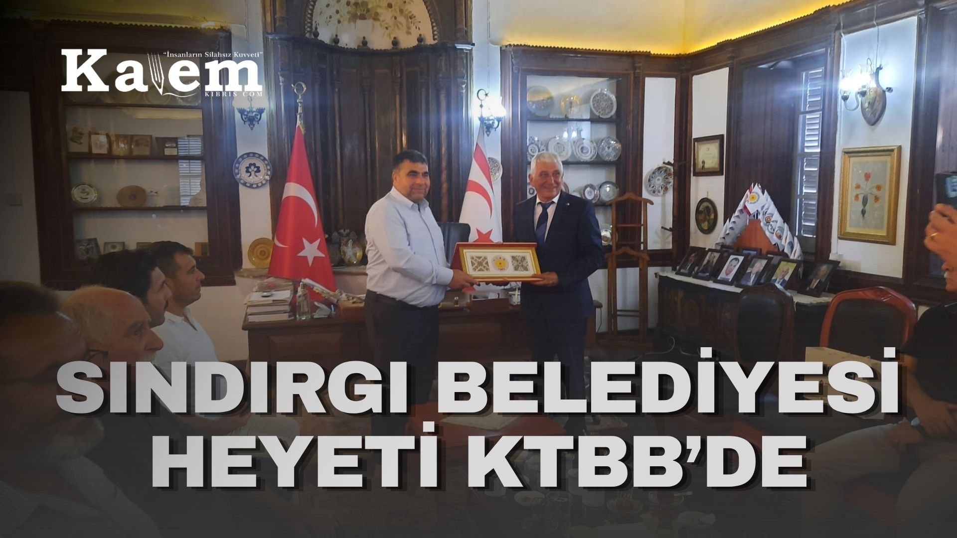 KTBB Başkanı Özçınar, Sındırgı Belediyesi’nden bir heyeti kabul etti
