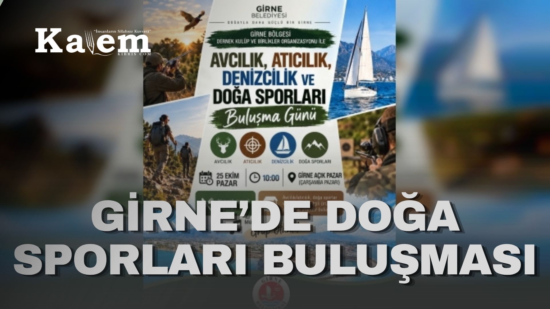 ‘Avcılık, Atıcılık, Denizcilik ve Doğa Sporları Buluşma Günü’ düzenleniyor