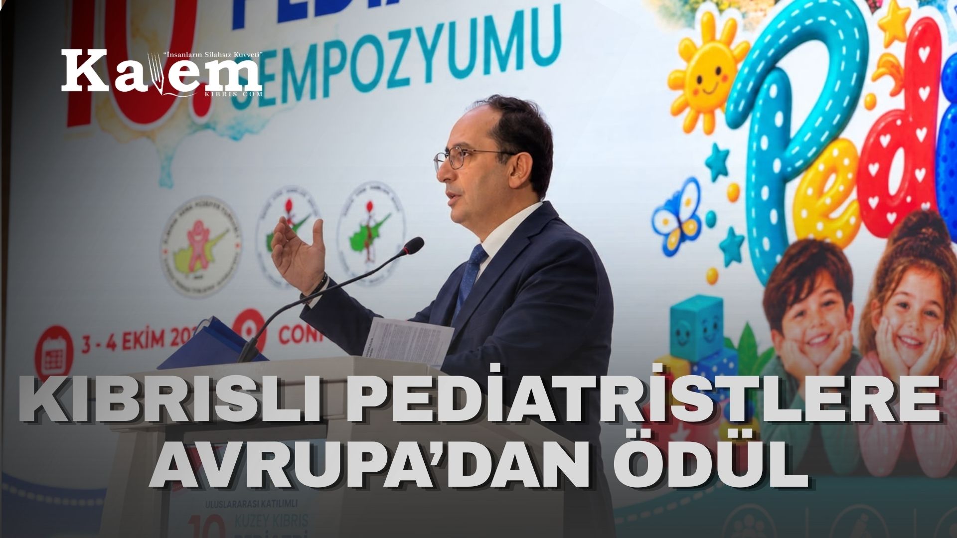 Kıbrıs Türk Pediatri Kurumu’na 2026 Avrupa Pediatri Bilim Madalyası verildi