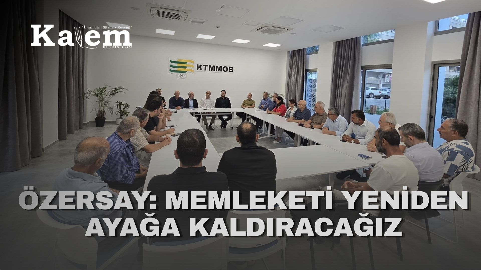 Özersay, Kıbrıs Türk Mühendis ve Mimar Odaları Birliği’ni ziyaret etti