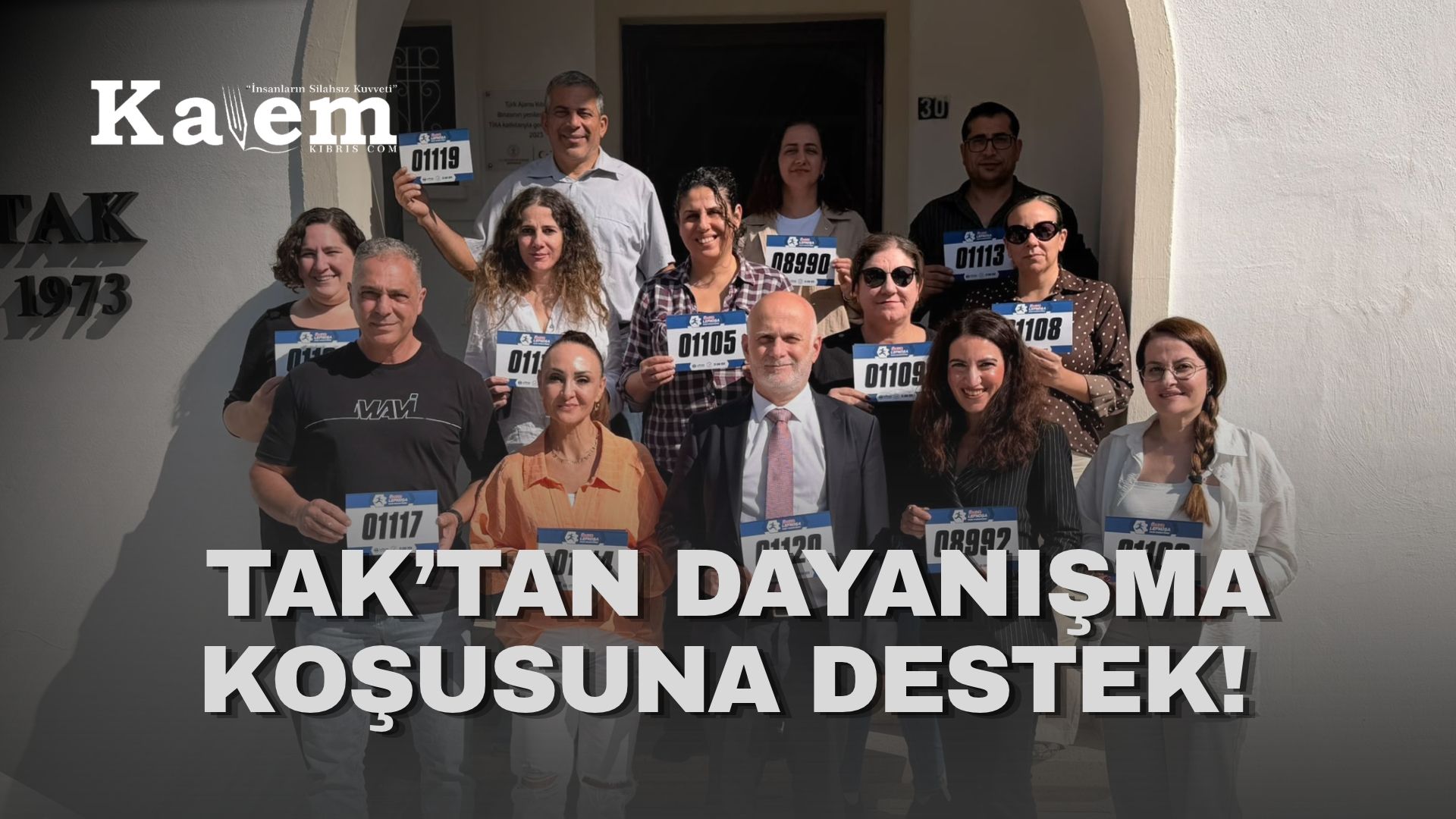 TAK personeli Ülker Lefkoşa Yarı Maratonu’na kayıt yaptırdı