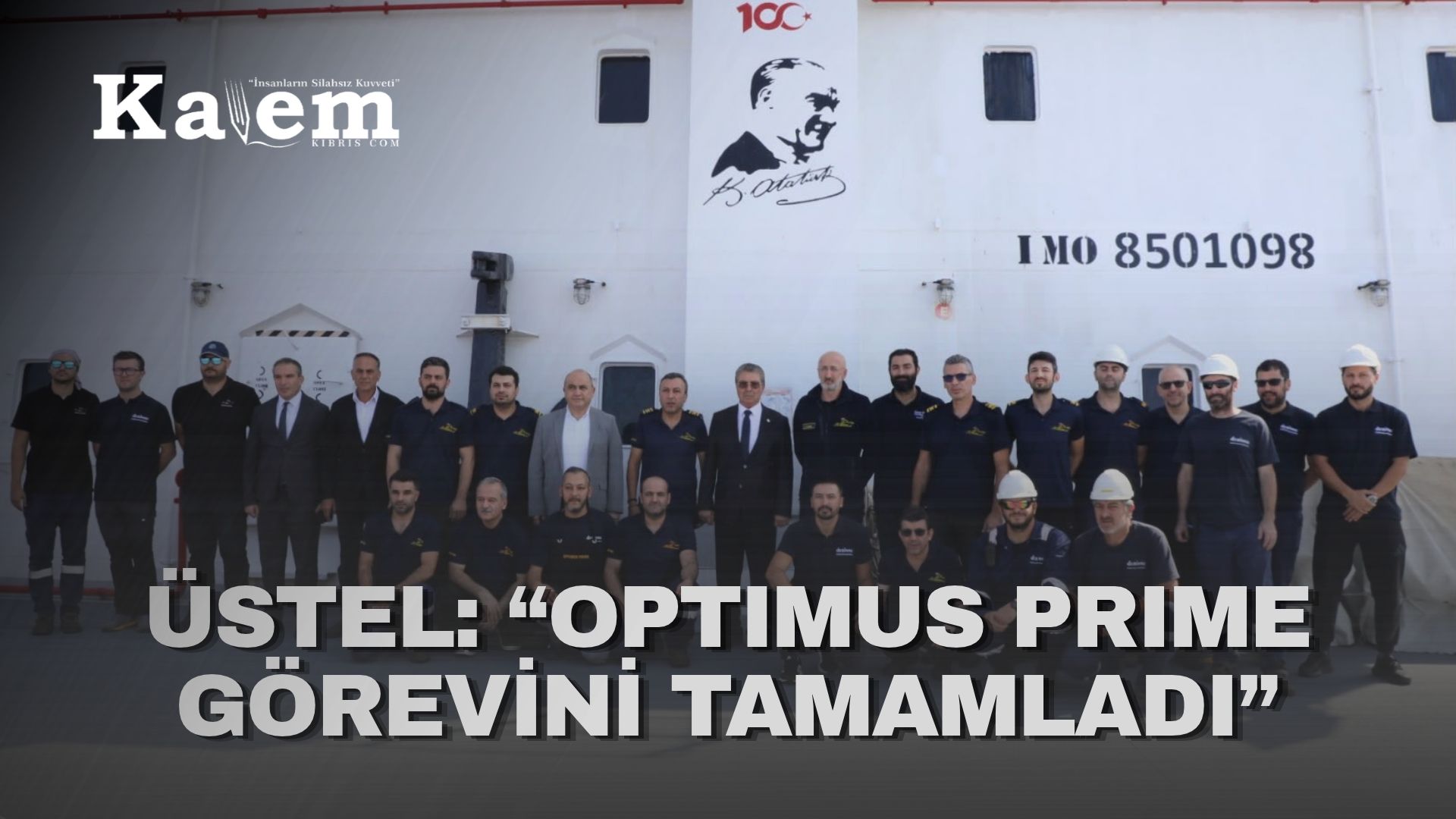 Başbakan Ünal Üstel: “Optimus Prime görev süresimi tamamlandı”