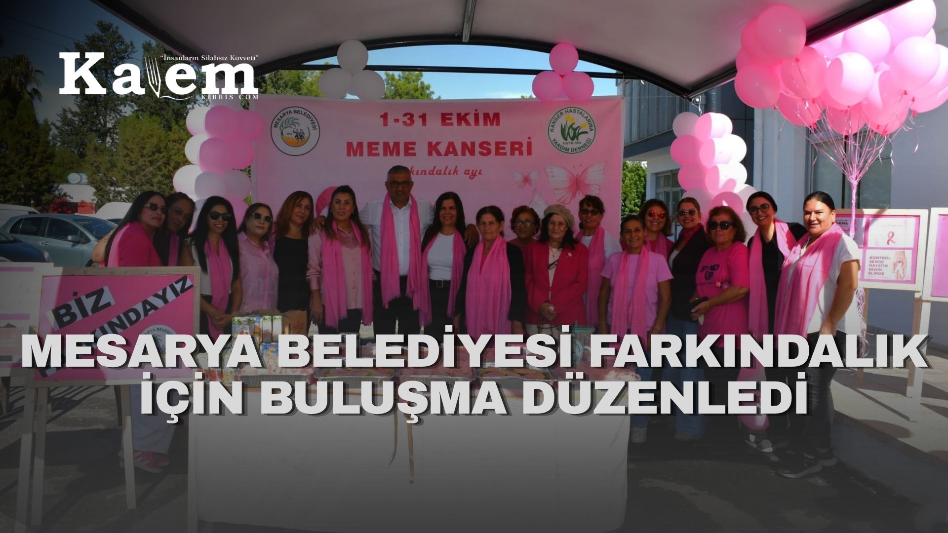 Mesarya Belediyesi’nden Meme Kanseri Farkındalık Ayı’na destek