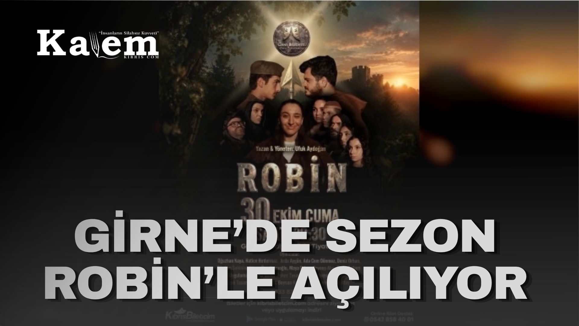 Girne Belediyesi Oda Tiyatrosu sezonunu Robin oyunuyla açıyor